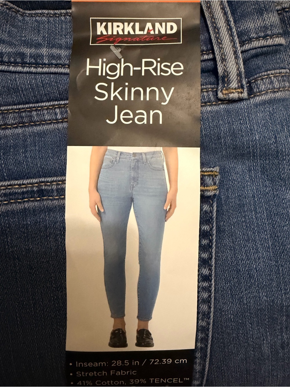 Kirkland Signature High-Rise Skinny Jeans - Light Blue